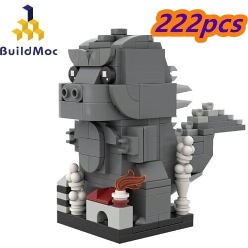 Movie Anime Figures Cartoon Character Bricksheadz Diy Building Blocks Bricks Set Educational Kids Toy Gift 222pcs