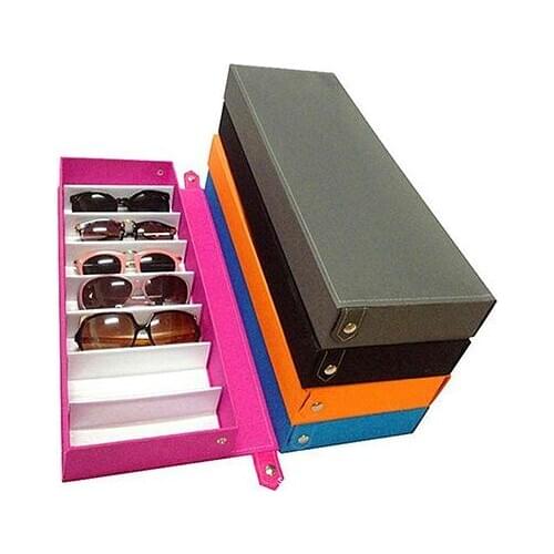 8 Grid Sunglass Glasses Storage Case Eyeglasses Display Glasswear Box Tidy Tool Sunglass Glasses Storage Case Eyeglasses Display