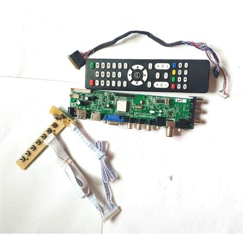 For LP156WF1-TLA1/TLE1/TLF1/TLF3/TLF4 DVB digital LVDS 40PIN 1920*1080 HDMI-Compatible VGA USB AV TV 3663 LCD Controller board