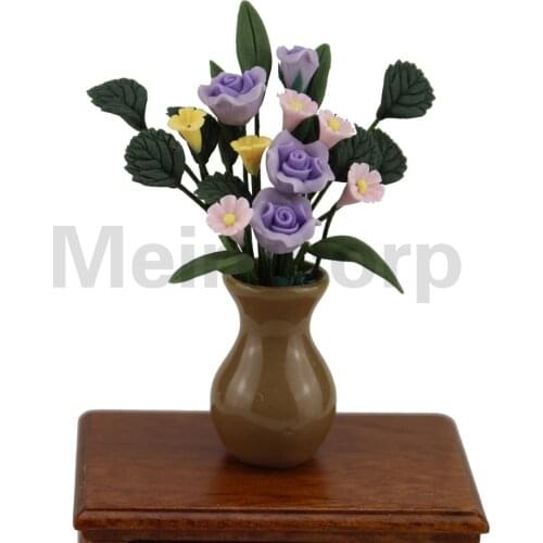 Dollshouse 1/12 scale mini model decoration Lovely flower Delicate mix and match