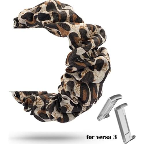 Solo loop Elastic Fabric Band for Fitbit Versa 3 sense Scrunchies Women Woven Strap Watch Band for Fitbit Versa 3 correa