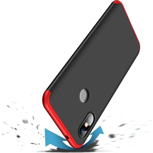 HereCase For 3-in-1 Protect Case 360 for Xiaomi Mi A2 lite Mi A2 A1 Phone Case Hard Plastic for Xiaomi Mi A1 A2 Cover Case