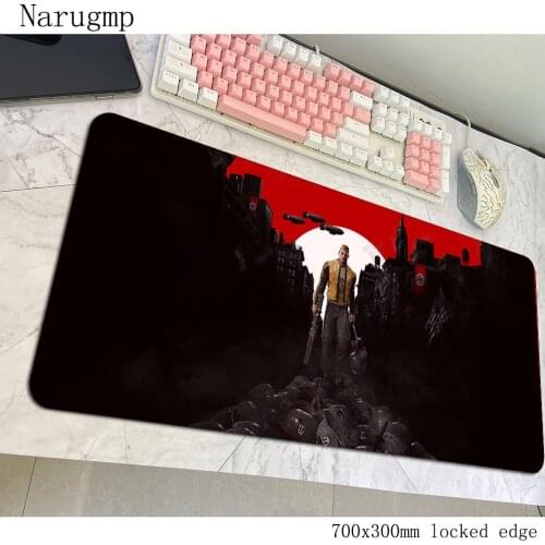Wolfenstein padmouse High quality accessory 700x300mm mouse pad cheapest gaming enterprise rubber mats keyboard mouse mat gamer