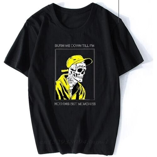 New Rapper Lil Peep T Shirt Rap Hiphop Lil Peep Men Cool T-shirt Graphic Print Tee Hip Hop Tops Camisetas Hombre
