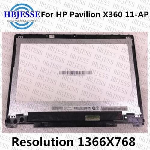 Original 11.6'' HD 1366*768 LCD Touch Screen Digitizer Assembly With Frame For HP Pavilion x360 11-ap 11m-ap L52049-001