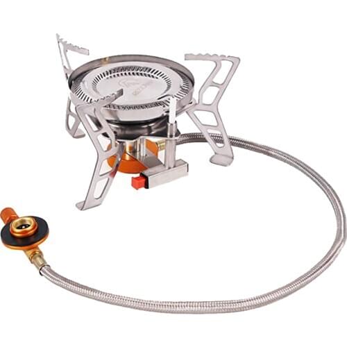 Double Ring Stove Outdoor Stove Fierce Fire Gas Stove Split Portable Outdoor Picnic Picnic Camping Stove