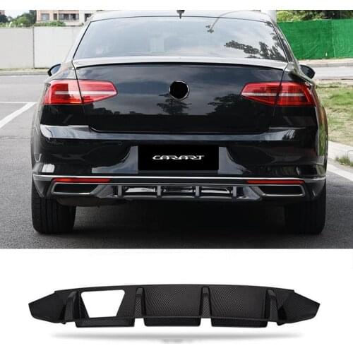 Applicable To For Volkswagen Passat B8 Spoiler ABS Rear Bumper Trunk Lip Diffuser Exhaust Hood With Body Modification 2020