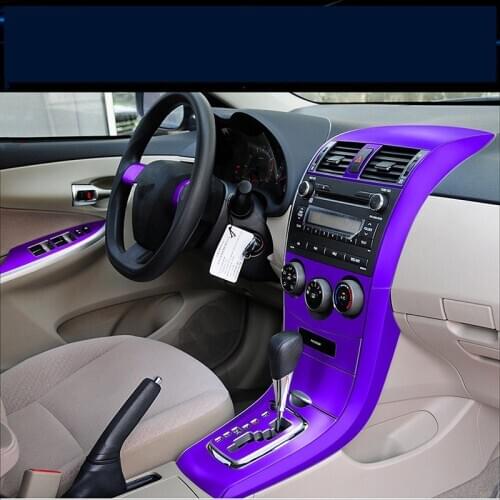 Carbin Fibre Door Armrest /Center Console Air Vent / Gear Shift Sticker For Toyota Corolla 2007 08 09 10 12 2013 AB232