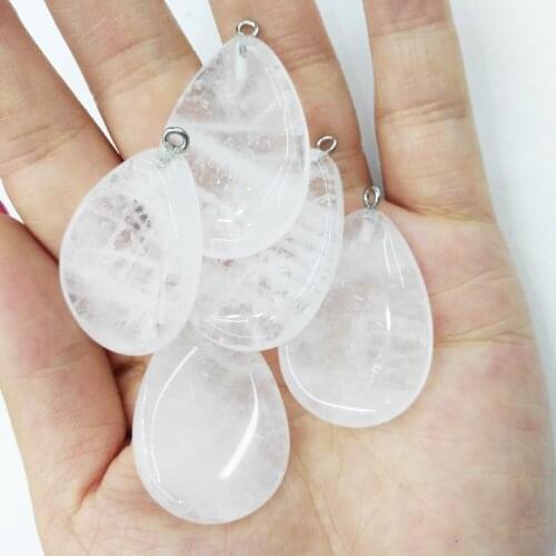 Natural Stone Agates Pendant Water drop shape Pendants for DIY Elegant Necklace Bracelet Jewelry Making Size 25x40mm