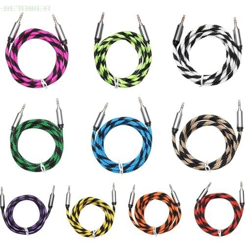 Snake Pattern 1.5M Audio Cable 3.5mm Male To Male Audio Stereo Aux Cable Cord for TV Computer MP3 for Smartphone 300pcs/lot