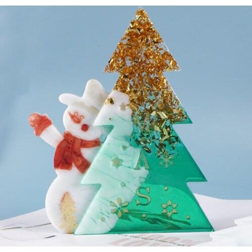 Christmas Tree Silicone Mold Resin UV Epoxy Mold DIY Resin Crafts Handmade Xmax Gift Decoration Home Decor Casting Mould