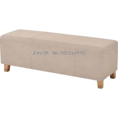 Solid wood storage stool simple sofa stool strip cloth Stool Bench shoe changing stool bed tail stool rectangular stool