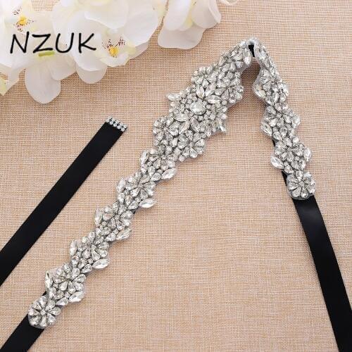 Vintage Rhinestone And Pearl Bridal Belt Handmade Crystal Sash Beaded Appliqued Sash Belt For Wedding Dress ZZY168S