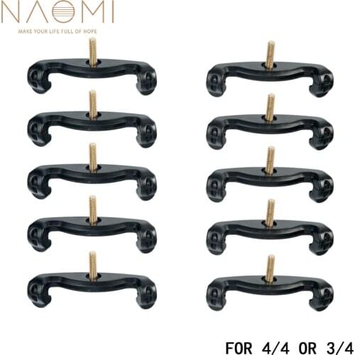 NAOMI 10PCS Violin Shoulder Rest Feet For 3/4 4/4 Black Violin Shoulder Rest Feet Legs Violin Parts & Accessories New