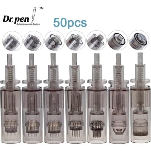 50pcs Dr Pen A7 Cartridges Professional System Micro Needles Cartridges Replacement Parts For Dr Pen Ultima A7 Derma Pen