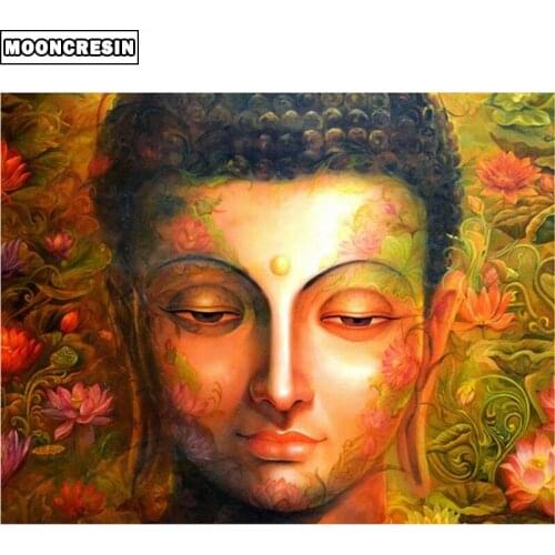 5D Diy Diamond Embroidery Full Square Buddha Diamond Painting Cross Stitch Crystal Mosaic Picture Of Rhinestones Home Decoration