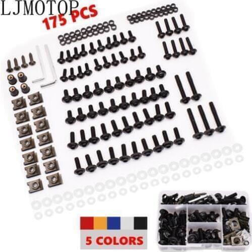 Aluminum Motorcycle Fairing Screws Nuts Kit Moto Body Work Bolts Screw For Suzuki dl 1000 650 GSR600 GSR750 GSXS750 GSXR600