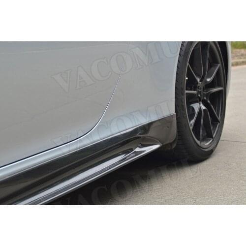 Carbon Fiber Side Skirts Aprons fit for Porsche 911 991 GT3 Carrera 2012 2013 2014 2015 V Style Door Bumper Guard Car Styling