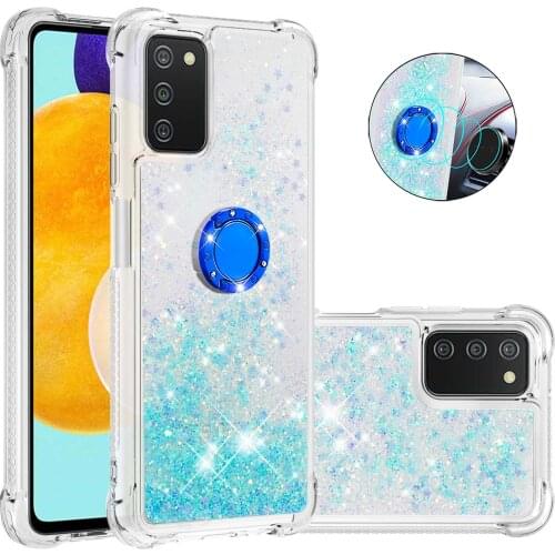 Cute Glitter Quicksand Phone Case for Samsung Galaxy A01 Core A03S A82 A22 A42 A32 A12 A02S A11 A70 A50 A31 Shockproof Cover