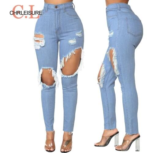 Женские зауженные джинсы CHRLEISURE China At AliExpress