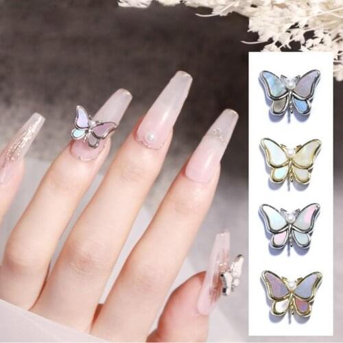 Nail Sequin Nail Art Rhinestone Irregular Ice Cube Novel Harmless Resin Butterfly Nail Glitter Sets for Nail DIY Decoration Nail