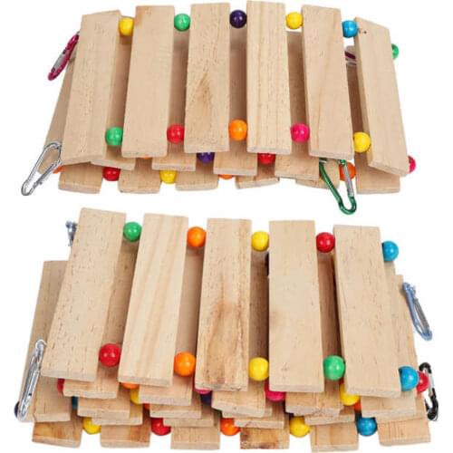 Chicken Swing Chicken Swing Chicken Wooden Ladder Hanging Feeder Bird Hens Toy for Poultry Rooster Chicks Chicken Wooden Ladder