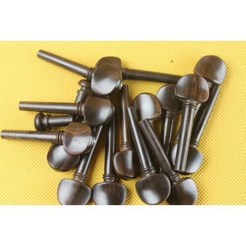 20 pcs high quality undyed ebony violin pegs 4/4 violin parts tuning pegs