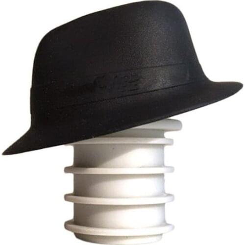 Cowboy Hat Wine Stopper Silicone Wine Cork Stopper Plug Cover Bottle Caps Bottle Stopper Wine Pourer Stoppers Bar Accessories