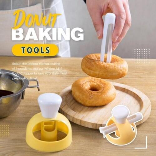 Donut Baking Tools Creative DIY Donut Mold Cake Decorating Tools Plastic Desserts Bread Cutter Maker Baking Kitchen Tool