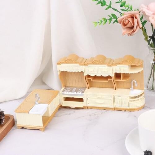 1:12 Dollhouse Miniature Water Tank Cooking Bench Cupboard Kitchen Accessories Dollhouse Decor