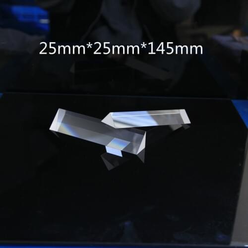 Hot-selling Tri Prism 25 X 25 X 145 Right Angle Optical Grade Glass Element Full-reflection Diamond Lens Processing Custom