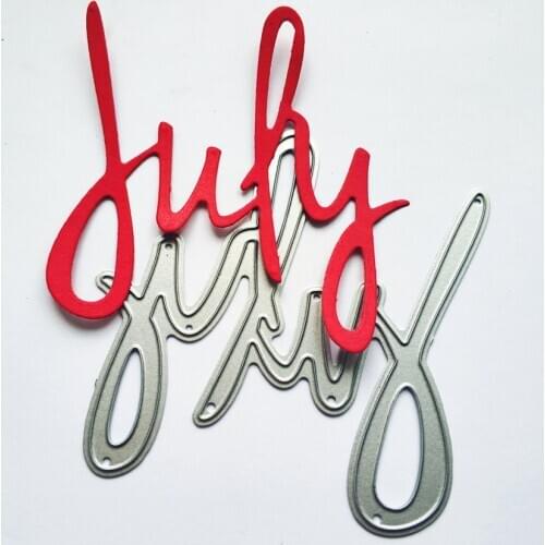 Metal July paper die cutting dies for Scrapbooking/DIY Easter wedding Halloween Easter card