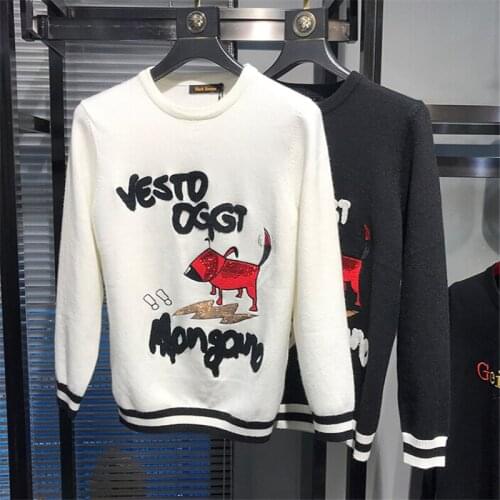 Men New Fashion Turtleneck Sweater Autumn Mens Tops Casual Knitted Cashmere Pullover