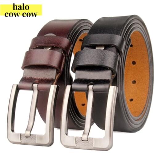 Man Extra Large Size Pin Buckle Belt 150 160 170cm Genuine Leather Belt for Men Punk Antique Long Pants Male Belt Luxury 2021