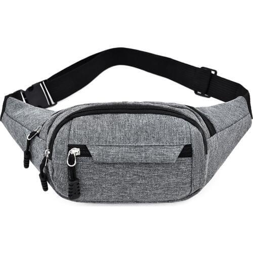 Chest Bag Leisure Canvas Waist Packs Outdoor Sports Shoulder Bag Slung Fanny Pack Multifunction Belt Bag Unisex Money Pouch