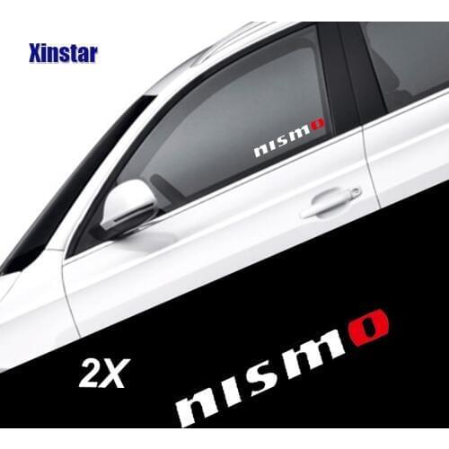 2pcs Oracal car nismo sticker for Nissan Tiida Sunny QASHQAI MARCH LIVINA TEANA X-TRAI
