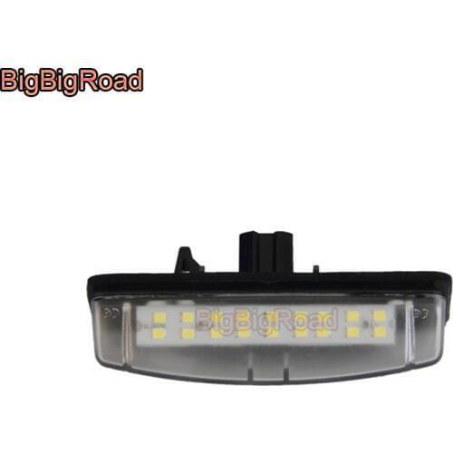BigBigRoad Car License Plate Lights Number Frame Light For Toyota Aurion / Camry XV40 2006~2011 Ractis / Verso-S / Space Verso