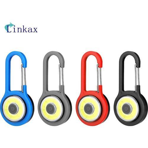 Portable COB Work light Outdoor Lights Schoolbags safe Warning Lights Hiking Backpacks Luminous Hanging Night Walk Bike Light