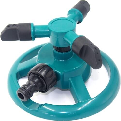 Garden Sprinklers Automatic Watering Grass Lawn 360 Degree Rotating Water Sprinkler 3 Arms Nozzles Garden Irrigation Tools