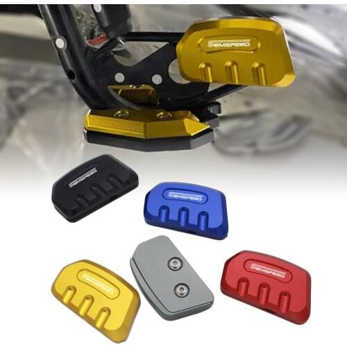 Semspeed Newest for Yamaha Aerox NVX 2020-2021 Motorcycle Kickstand Foot Support Plate Side Stand Extension Pads AEROX NVX Parts