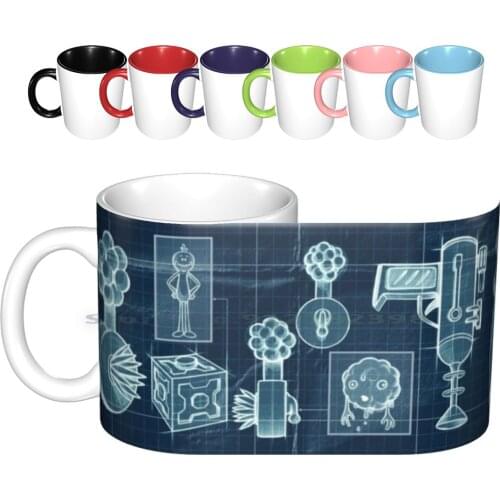 - Schematic #2 Ceramic Mugs Coffee Cups Milk Tea Mug Blueprint Engineering Schematic X Ray Xray Gadgets Plumbus Freeze Ray