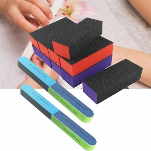 12Pcs/Set Nail Sanding Block Frosted Multifunctional Sandpaper Nail Art Buffers Sponge Polishing Grinding Buffer for Home