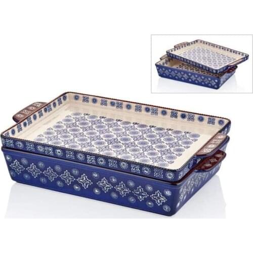 Cemile Blue Cap Service 40x25x3 cm