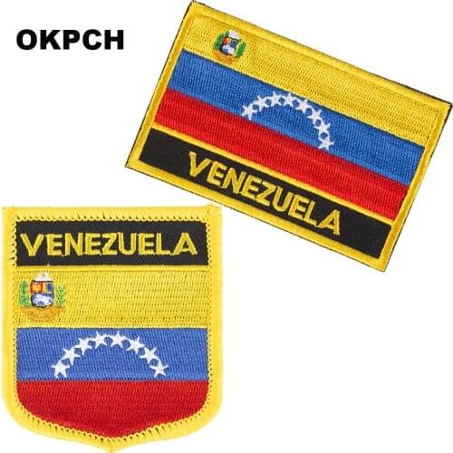 Venezuela Flag patches embroidered flag patches national flag patches Patches for Clothes DIY Decoration PT0183-2