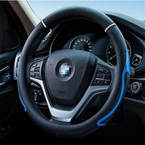 High Quality Fashion Move feeling cool Micro Fiber Leather universal car steering wheel cover