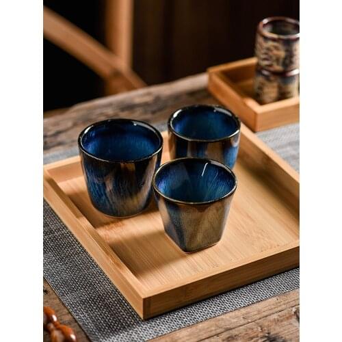 Japanese Creative Personality Cup Restaurant Flower Tea Cup Hotel Household Sushi Tea Cup Ceramic Tea Set Tea Cup