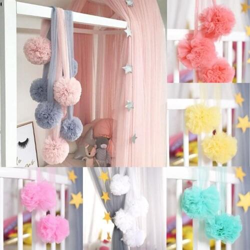 Bright-colored Net Ball Decor Soft Nylon Creative Visual Effect Mosquito Mesh Ball for Home