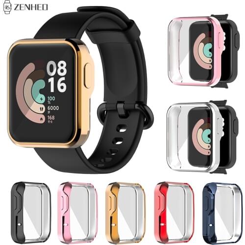 Plating TPU Protector Case For Xiaomi Mi Watch Lite Full Screen Protective Shell Cover for Redmi Watch