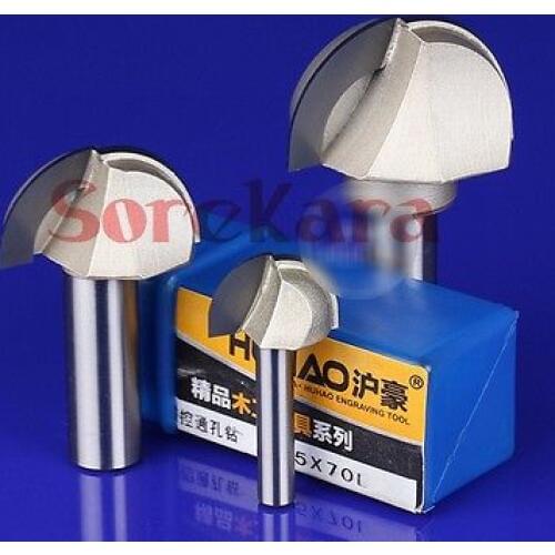 1/2"*2" Woodworking Tool Round Bottom Router Bit Milling Cutter CNC Carving Tools For Woodworking