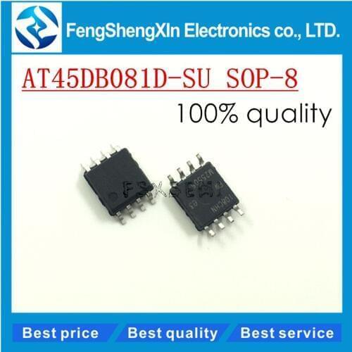 10pcs/lot NEW AT45DB081D-SU 8M 45DB081D SOP8 FLASH Laptop LCD for routers
